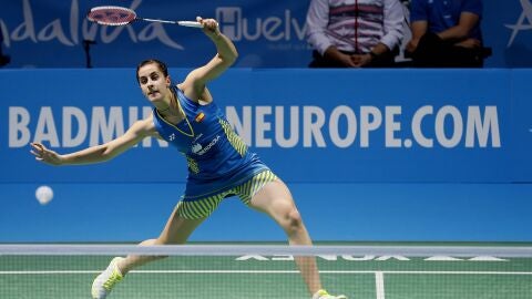 Carolina Mar&iacute;n en un partido