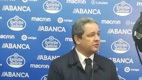 Tino Fernández, presidente del Deportivo Tras el descenso del Deportivo