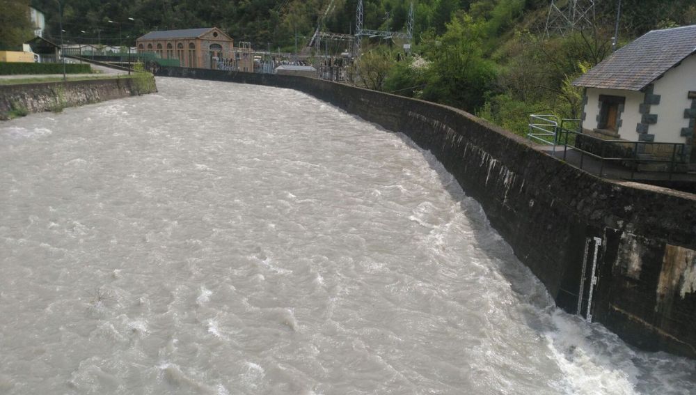 El río Cinca a su paso por Lafortunada
