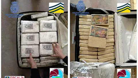 Droga incautada por la Policía Nacional en una operación contra la mafia albanesa Droga incautada por la Policía Nacional en una operación contra la mafia albanesa