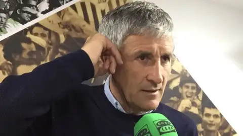 El entrenador del Betis, Quique Setién. El entrenador del Betis, Quique Setién.