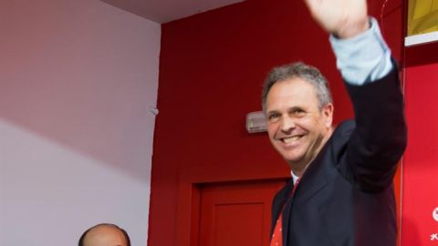 El entrenador del Sevilla, Joaqu&iacute;n Caparr&oacute;s. 