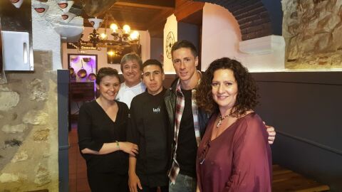 Fernando Torres en el Restaurante Lali.