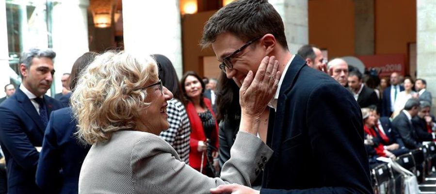 Íñigo Errejón con Manuela Carmena Íñigo Errejón con Manuela Carmena