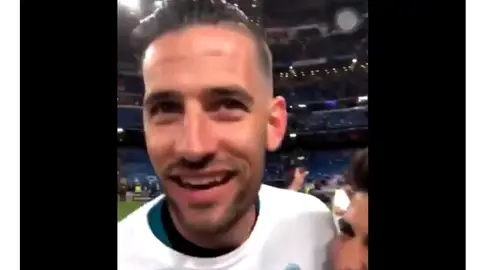Kiko Casilla la lía en la celebración del Madrid Kiko Casilla la lía en la celebración del Madrid
