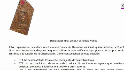 Comunicado de ETA