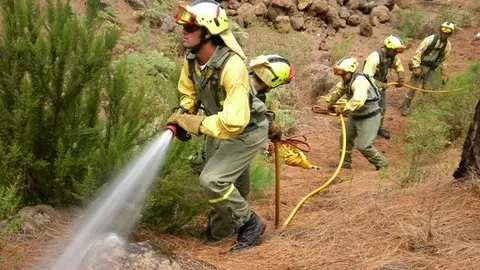 Los bomberos de Tragsa piden ser contratados durante todo el año Los bomberos de Tragsa piden ser contratados durante todo el año