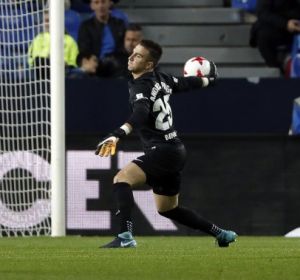 Andrés Prieto, portero del Málaga CF Andrés Prieto, portero del Málaga CF