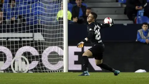 Andrés Prieto, portero del Málaga CF Andrés Prieto, portero del Málaga CF