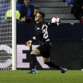 Andrés Prieto, portero del Málaga CF Andrés Prieto, portero del Málaga CF