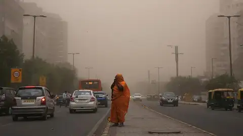 Tormenta de arena en la India Tormenta de arena en la India