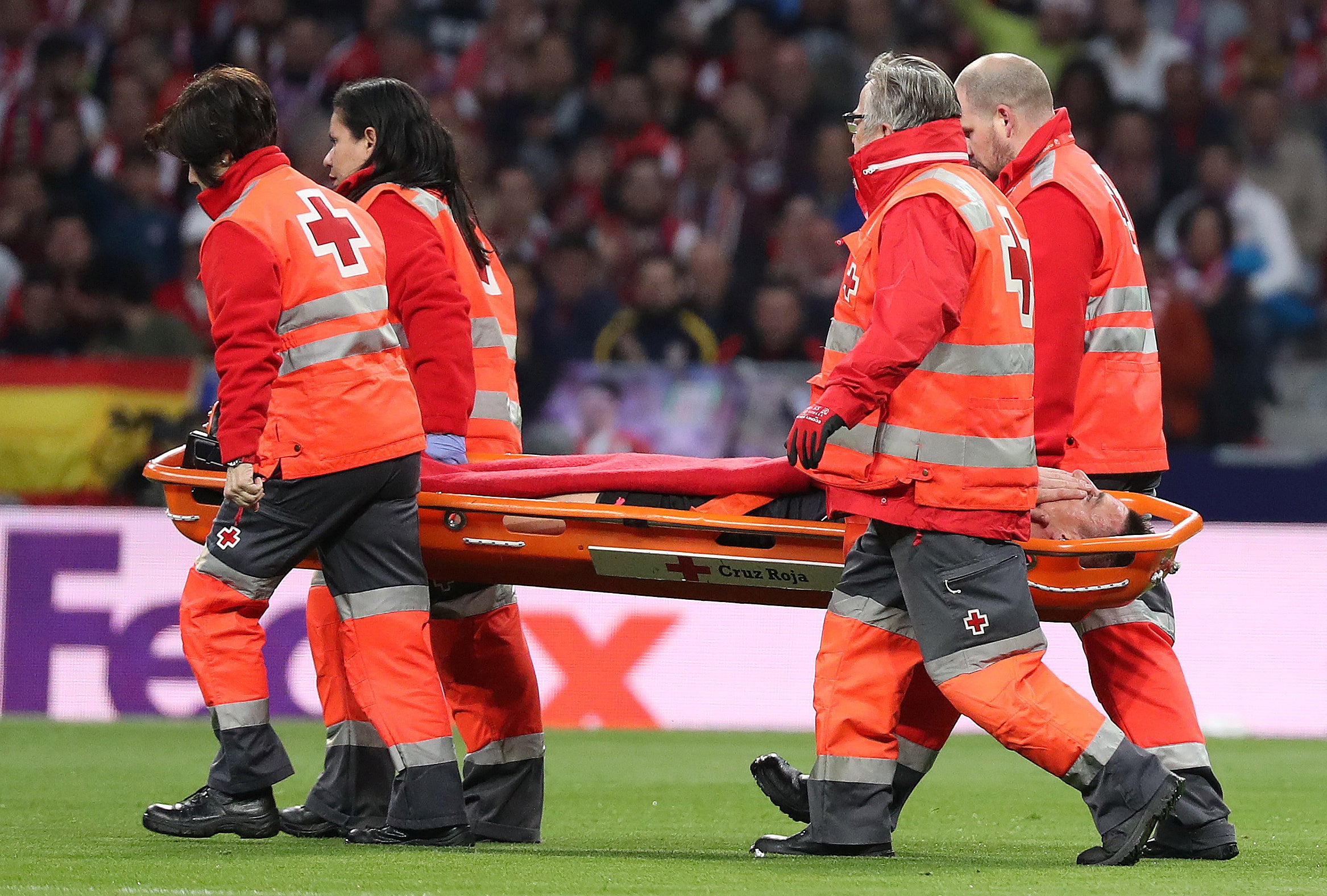 Koscielny se pierde el Mundial tras romperse el tendón de Aquiles contra el Atlético de Madrid Koscielny se pierde el Mundial tras romperse el tendón de Aquiles contra el Atlético de Madrid