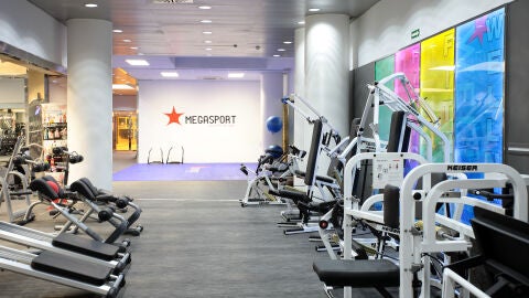 Instalaciones del gimnasio MegaSport, en Palma