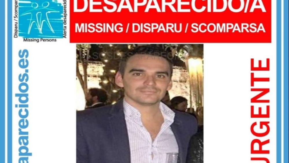 Cartel de un hombre desaparecido en Madrid