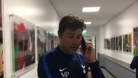 Mauricio Pochettino entrando en El Transistor Mauricio Pochettino entrando en El Transistor