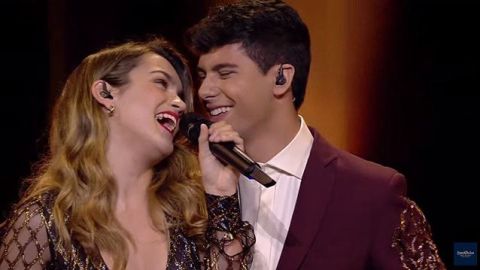 Amaia y Alfred en la primera semifinal de Eurovisi&oacute;n