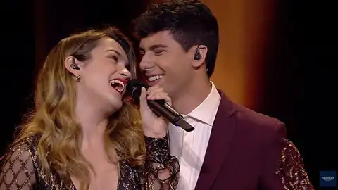 Amaia y Alfred en la primera semifinal de Eurovisión Amaia y Alfred en la primera semifinal de Eurovisión