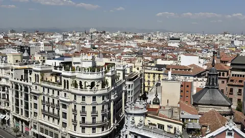 Imagen de la ciudad de Madrid desde el aire Imagen de la ciudad de Madrid desde el aire