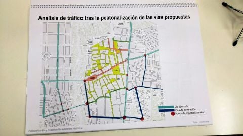 Parte del proyecto de peatonalizaci&oacute;n de la calle Corredora presentado por el Partido de Elche