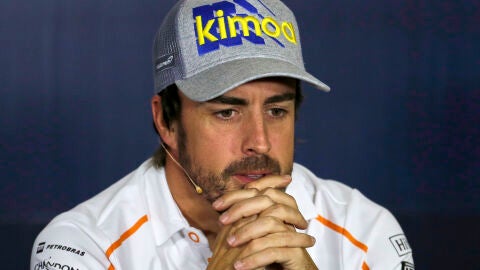 Fernando Alonso, en la rueda de prensa previa al GP de Espa&ntilde;a