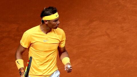 Rafa Nadal, en acci&oacute;n en el Mutua Madrid Open