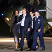 El presidente de EEUU, Donald Trump, y la primera dama Melania Trump 