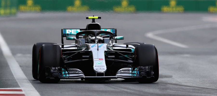 Valtteri Bottas, en pista con su Mercedes Valtteri Bottas, en pista con su Mercedes