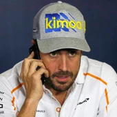 Fernando Alonso, en una rueda de prensa en Montmeló Fernando Alonso, en una rueda de prensa en Montmeló