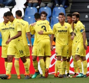 Trigueros celebrando un gol Trigueros celebrando un gol