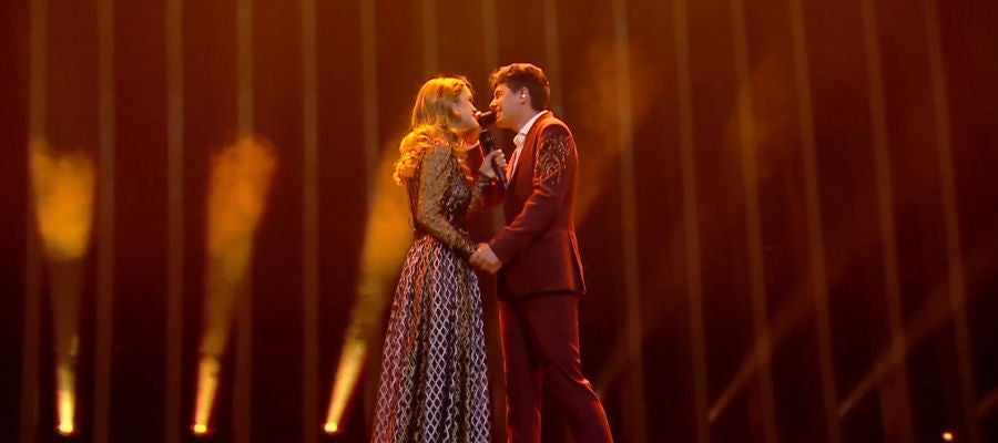 Amaia y Alfred durante su actuación en la final de Eurovisión Amaia y Alfred durante su actuación en la final de Eurovisión