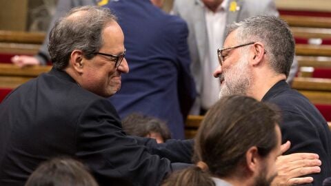 Quim Torra y Carles Riera