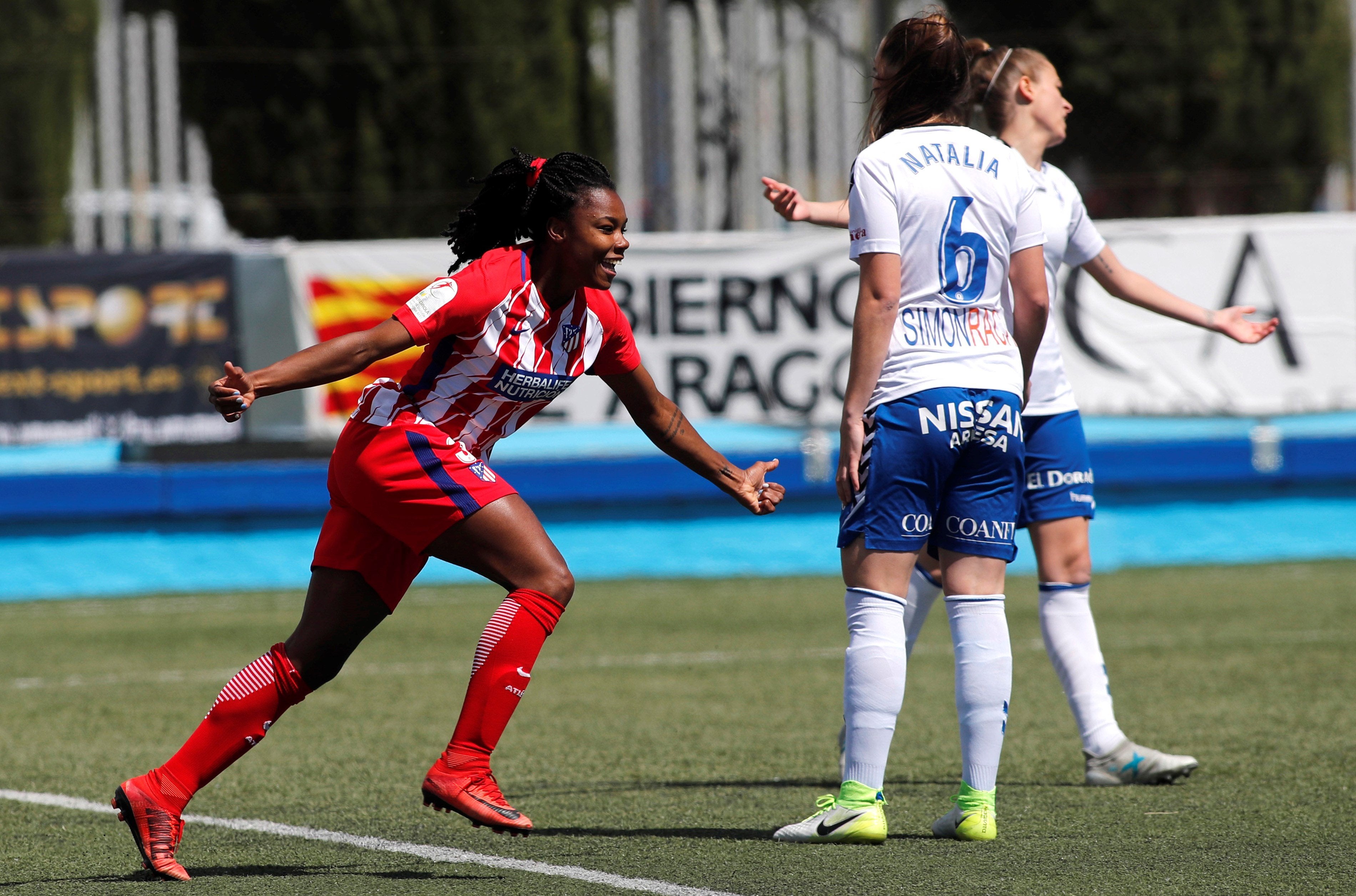 El Atlético de Madrid, campeón de la Liga femenina de fútbol tras ganar al Zaragoza El Atlético de Madrid, campeón de la Liga femenina de fútbol tras ganar al Zaragoza