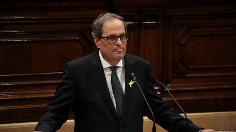 Quim Torra en la segunda sesi&oacute;n del debate de investidura