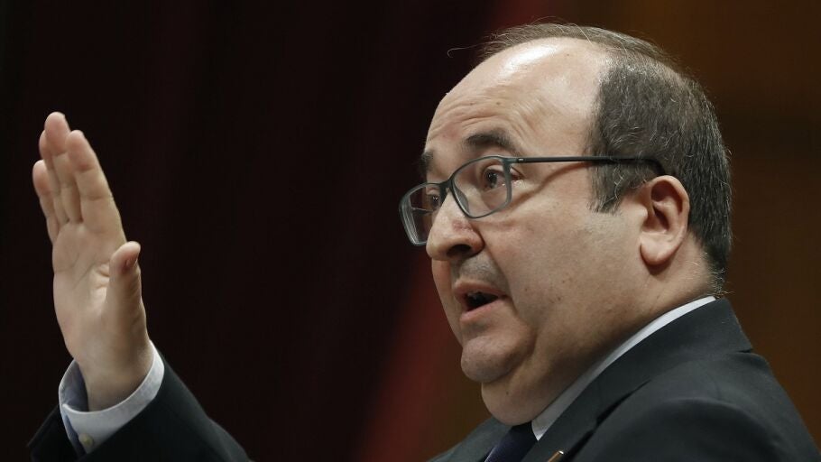 Miquel Iceta en el pleno de investidura