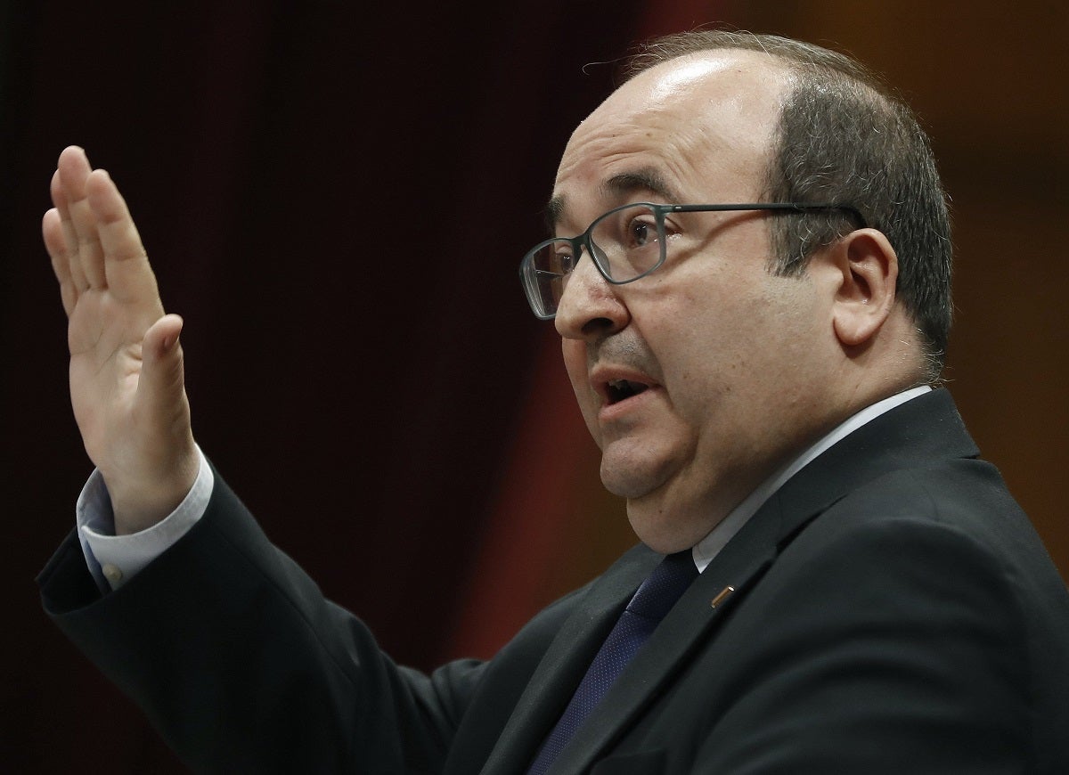 Miquel Iceta: "Tendrían que ser los independentistas los primeros en denunciar la violencia" Miquel Iceta: "Tendrían que ser los independentistas los primeros en denunciar la violencia"