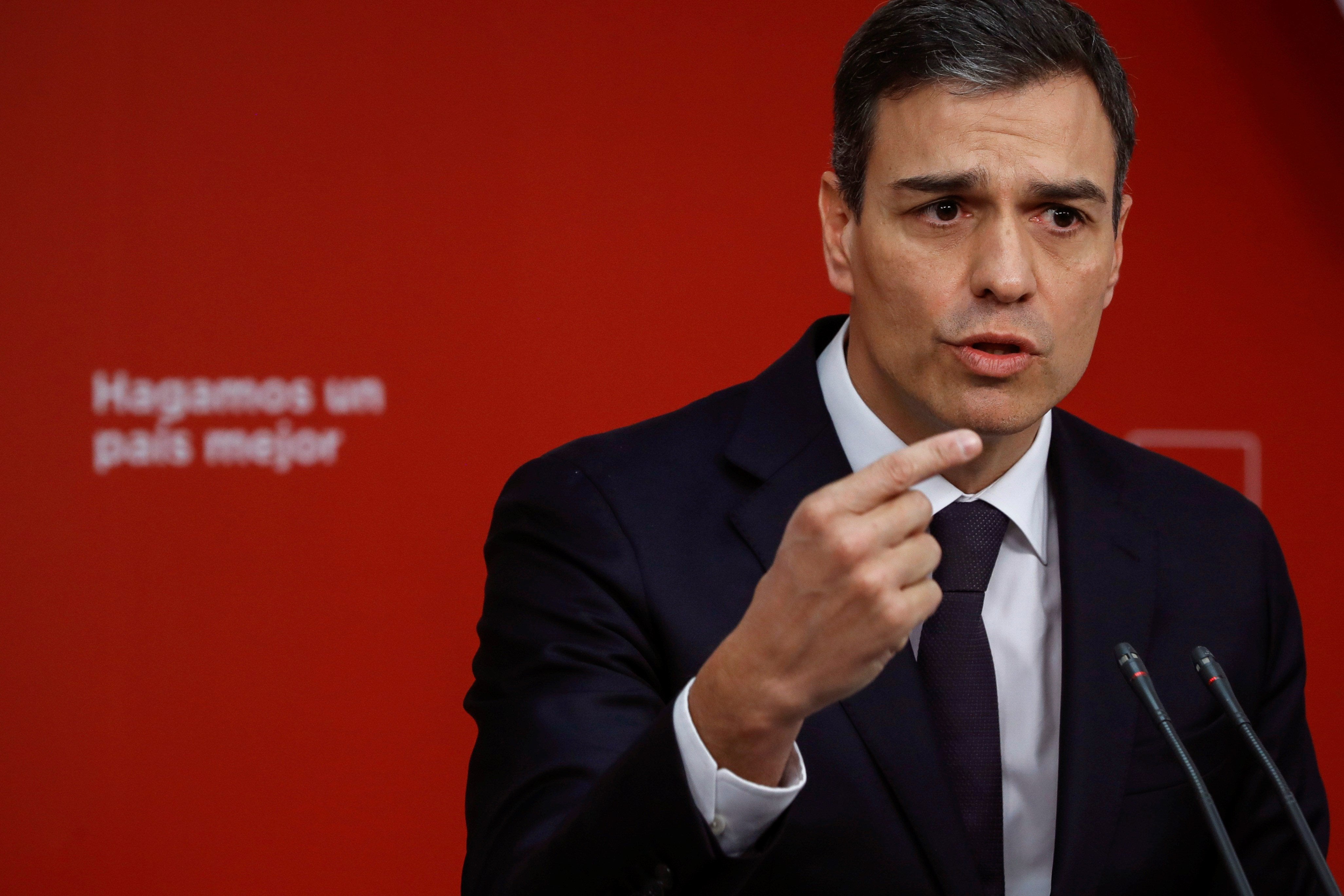 Pedro Sánchez anuncia que el PSOE propondrá reformar el Código Penal para actualizar el delito de rebelión Pedro Sánchez anuncia que el PSOE propondrá reformar el Código Penal para actualizar el delito de rebelión