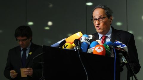 El reci&eacute;n elegido presidente de la Generalitat de Catalu&ntilde;a, Quim Torra