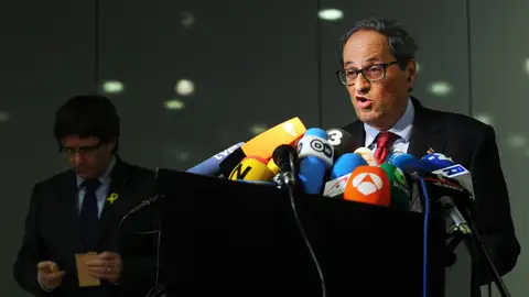 El recién elegido presidente de la Generalitat de Cataluña, Quim Torra El recién elegido presidente de la Generalitat de Cataluña, Quim Torra