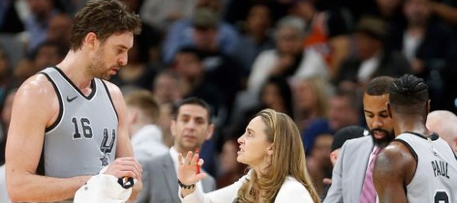 Becky Hammon y Pau Gasol Becky Hammon y Pau Gasol