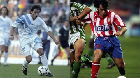 Paulo Futre, en su &eacute;poca con el Marsella y con el Atl&eacute;tico