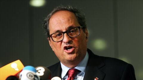 El presidente de la Generalitat de Catalu&ntilde;a, Quim Torra