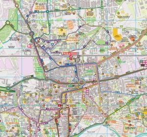 Mapa de los transsportes de Alcalá de Henares Mapa de los transsportes de Alcalá de Henares