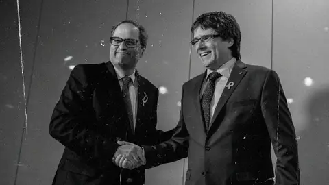 Noticiero catalán: Quim Torra y Carles Puigdemont Noticiero catalán: Quim Torra y Carles Puigdemont