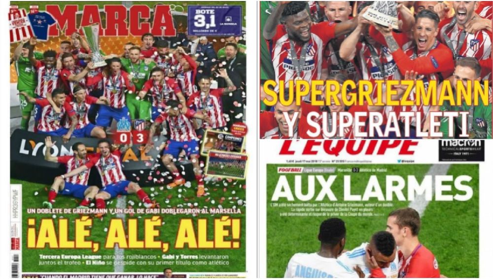 El título de la Europa League copa las portadas de la prensa