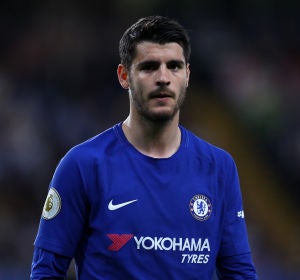 Morata, en un partido con el Chelsea Morata, en un partido con el Chelsea