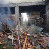 Destrozos ocasionados por la explosión en Tui