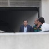 Eduardo Zaplana en el registro de su casa en Benidorm