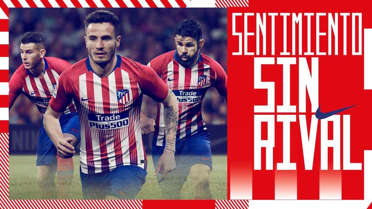 El Atlético de Madrid presenta su nueva equipación para la próxima temporada en una imagen sin Griezmann El Atlético de Madrid presenta su nueva equipación para la próxima temporada en una imagen sin Griezmann