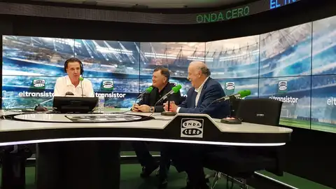 Camacho y Del Bosque en El Transistor con José Ramón de La Morena Camacho y Del Bosque en El Transistor con José Ramón de La Morena