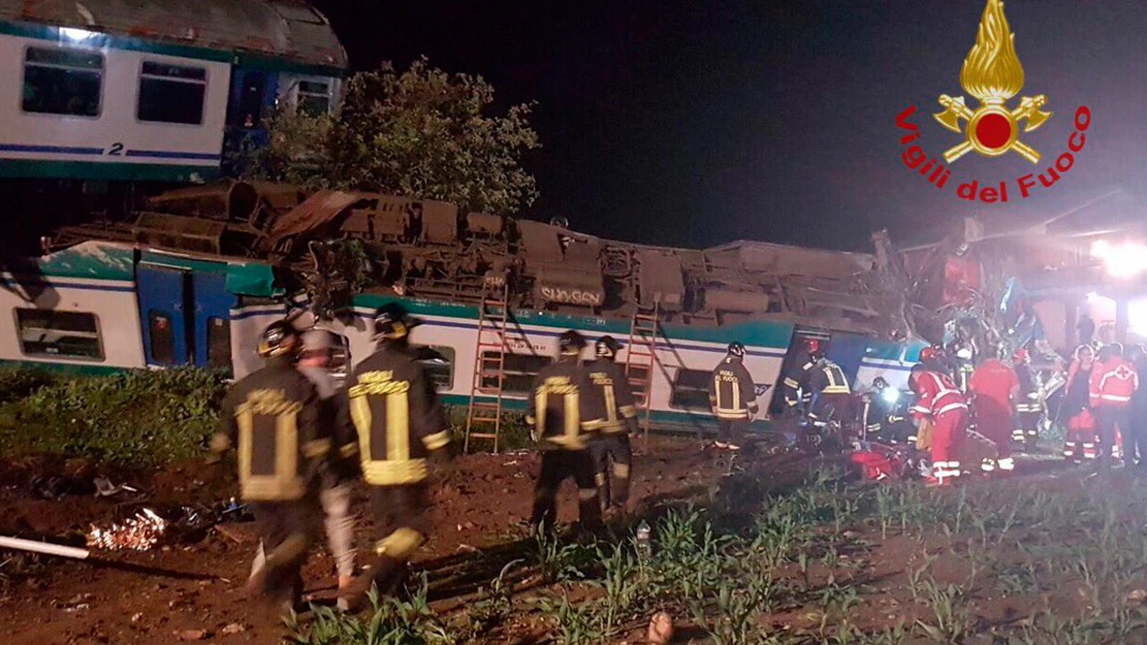 Accidente de tren en Italia